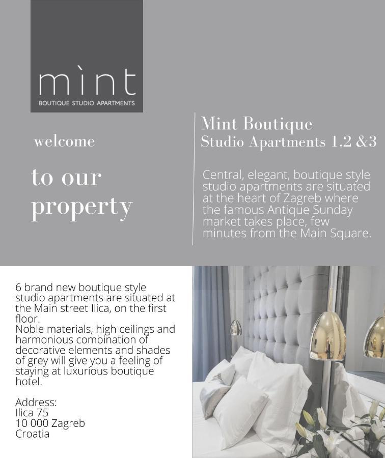 Mint Boutique Studio Apartments 2 Zagreb Eksteriør bilde
